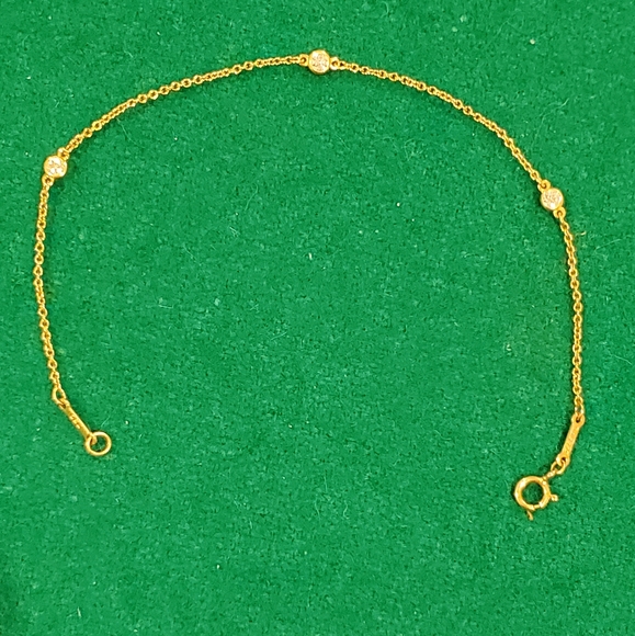 Tiffany & Co. Jewelry Authentic Tiffany Co 8k Gold Diamond By The